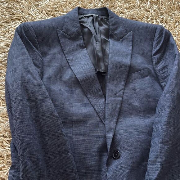 John Varvatos Men’s Austin Blazer Jacket in Steel Blue Size IT 48R - Picture 10 of 10